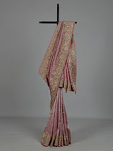 Onion pink designer women saree