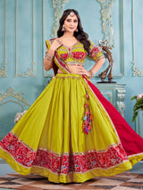 Green vibrant women lehenga choli