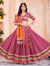 Onion pink festive women lehenga choli