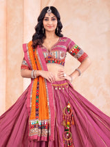 Onion pink festive women lehenga choli