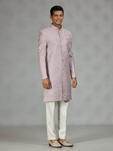 Onion pink refined mens sherwani