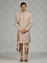 Dusty brown heritage mens sherwani