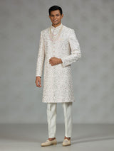 Off white classic mens sherwani