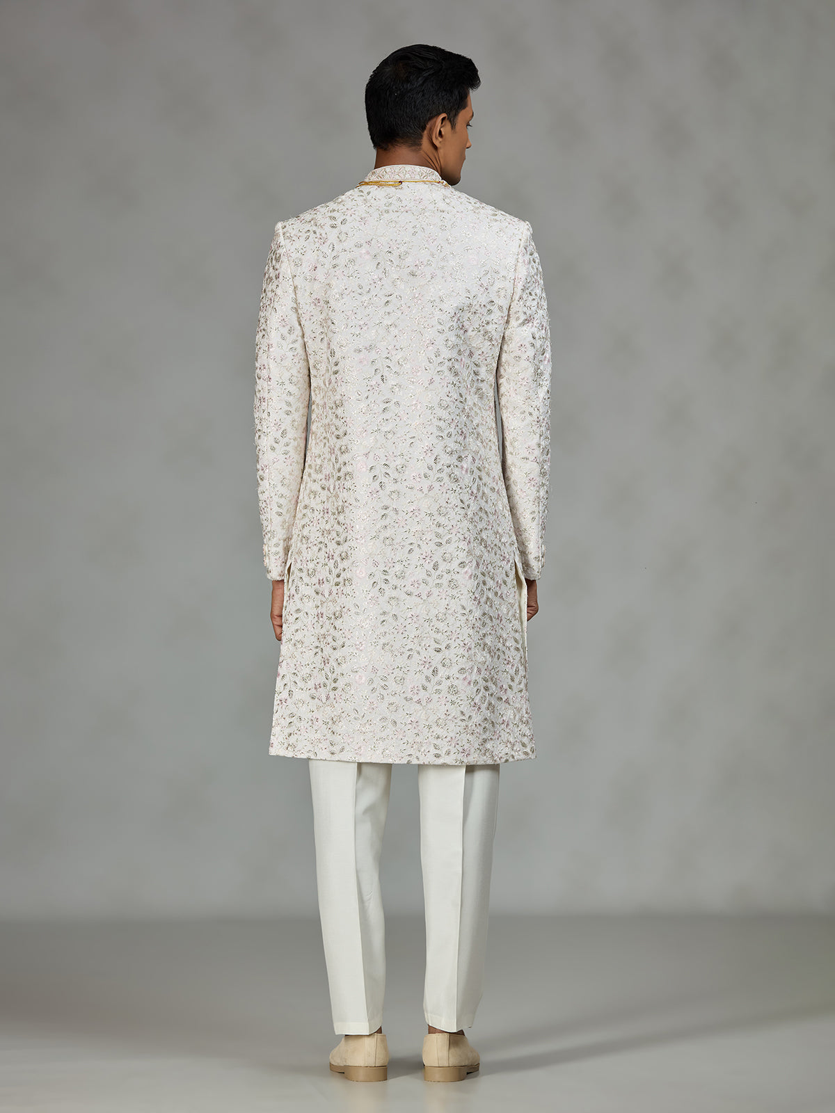 Off white classic mens sherwani