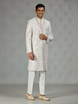 Off white classic mens sherwani