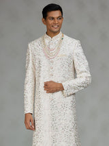 Off white classic mens sherwani
