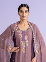 Dusty brown pastel women pant suit