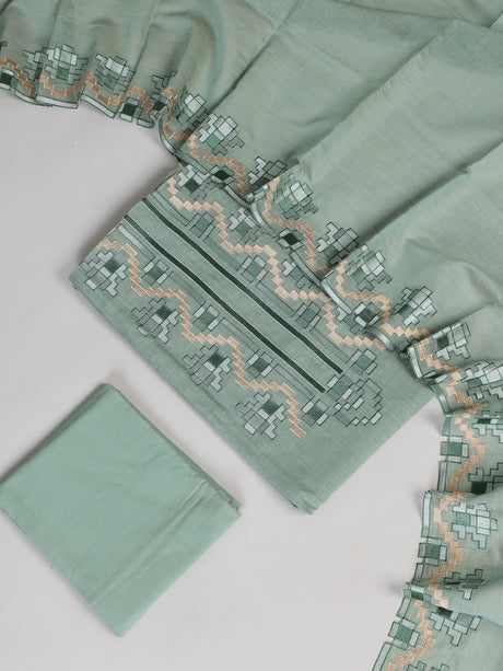 Pista green tribal chevron women pant suit