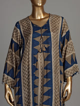 Blue chevron tassel women kurti set