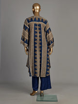 Blue chevron tassel women kurti set