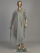 Mehendi green wave print women kurti set