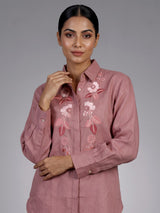 Ash rose floral panel women co-ord set