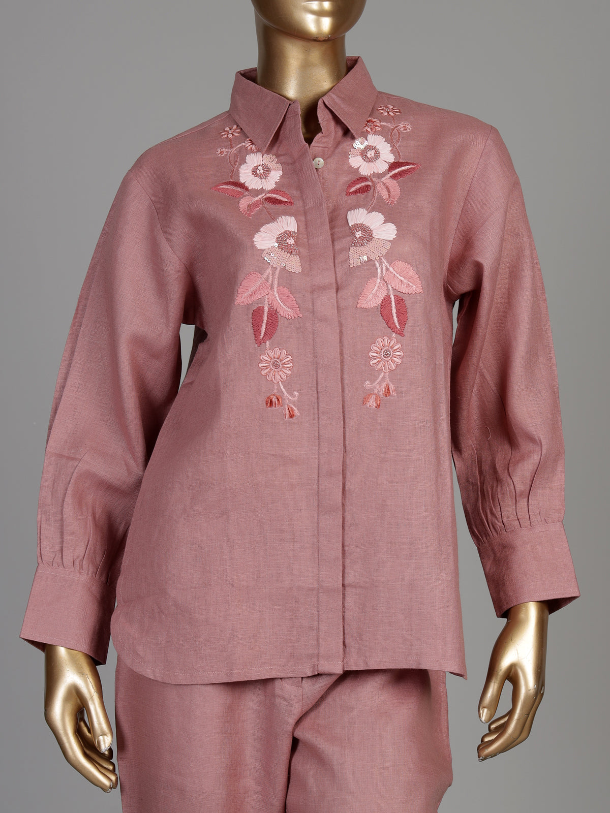 Ash rose floral panel women co-ord set