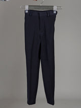 Navy blue terry rayon boys coat suit with embellished shawl lapel