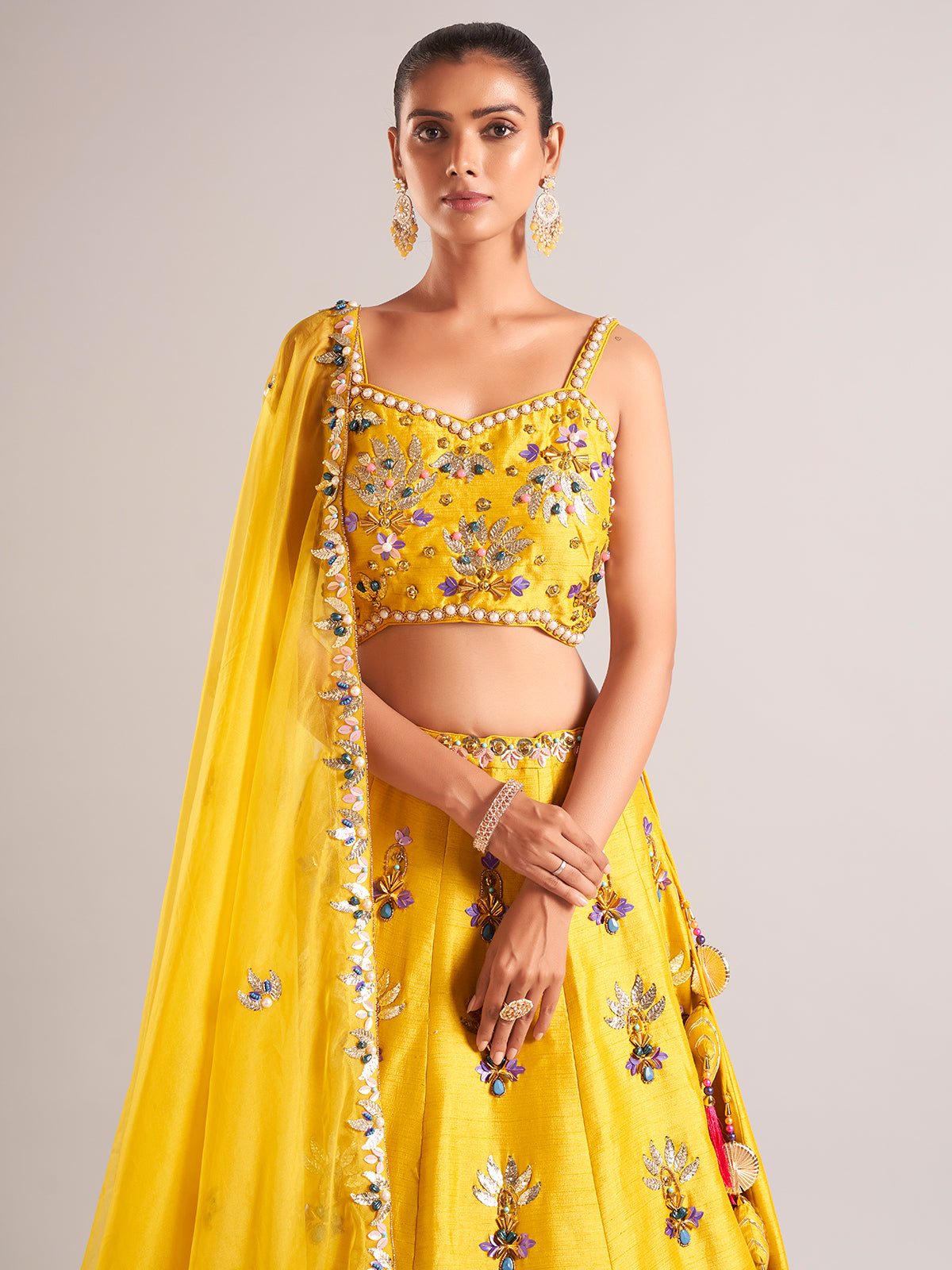 Amazing mustard yellow lehenga choli