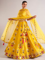 Amazing mustard yellow lehenga choli