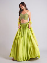 Awesome light green lehenga choli