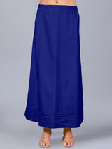 Blue cotton plain petticoat