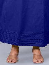Blue cotton plain petticoat