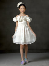 LEO N BABES white fron in organza