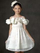 LEO N BABES white fron in organza