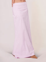 Mauve pink lycra cotton plain petticoat