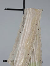 Off white tissue silk party wear saree