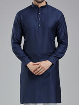Oxford navy festival kurta suit for men