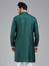 Pine green sober stylish kurta for men