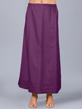 Purple cotton plain petticoat