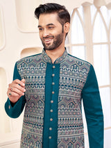 Royal rama green indo western for receptions
