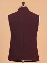 Stunning maroon terry rayon waistcoat