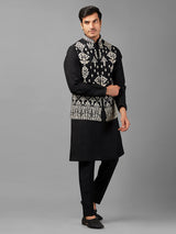 Stylish black waistcoat set