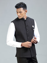 Timeless classic iconic black waistcoat for men