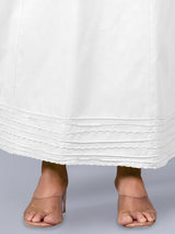 White cotton saree petticot