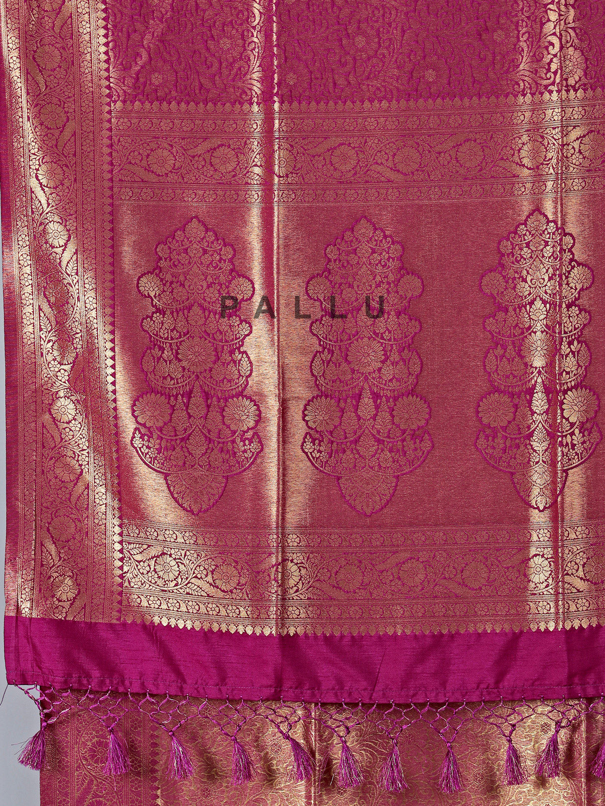 Wine art silk saree with zari detailing for women