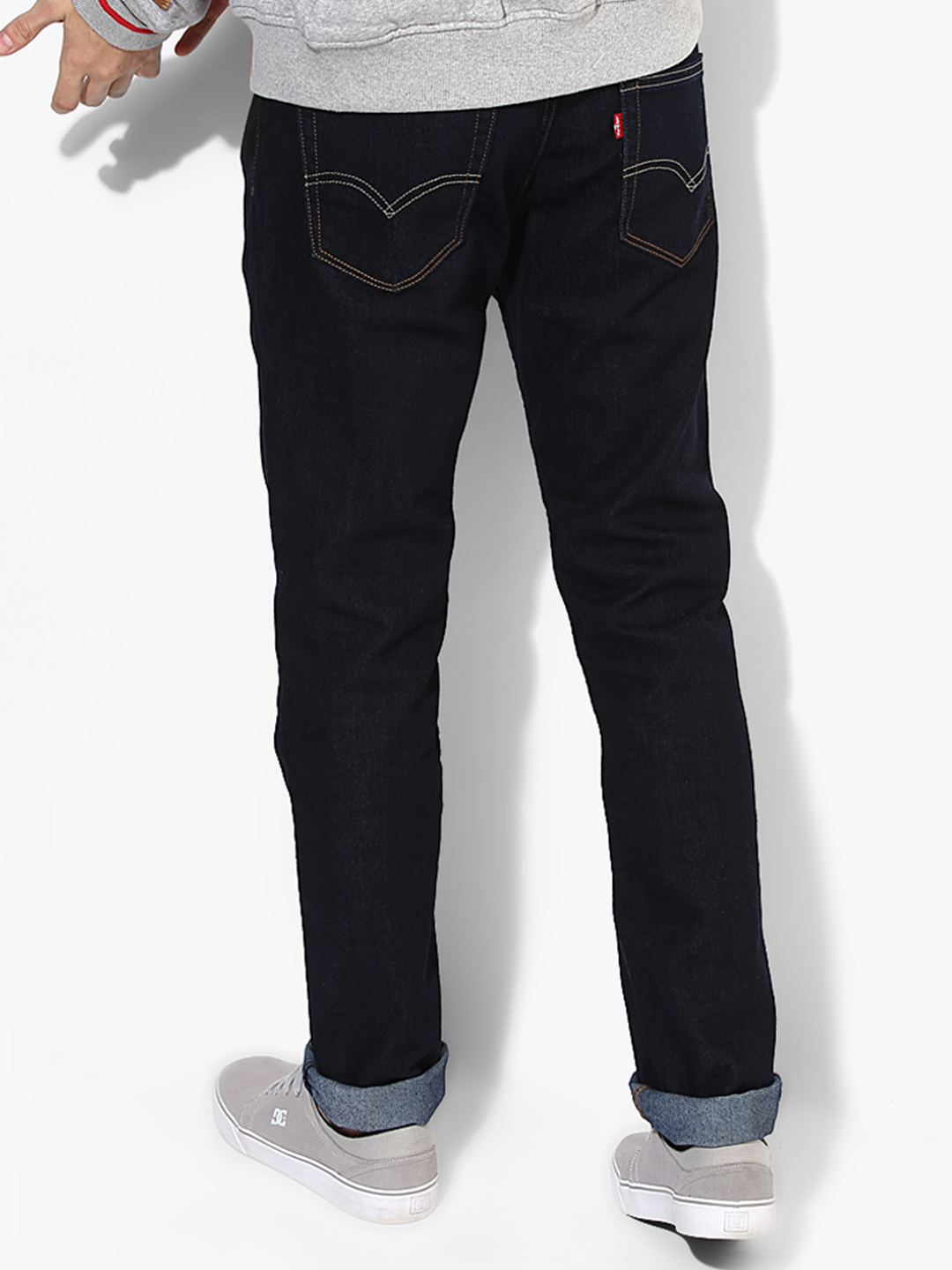 Levis black plain denim jeans - G3-MJE1262 | G3fashion.com