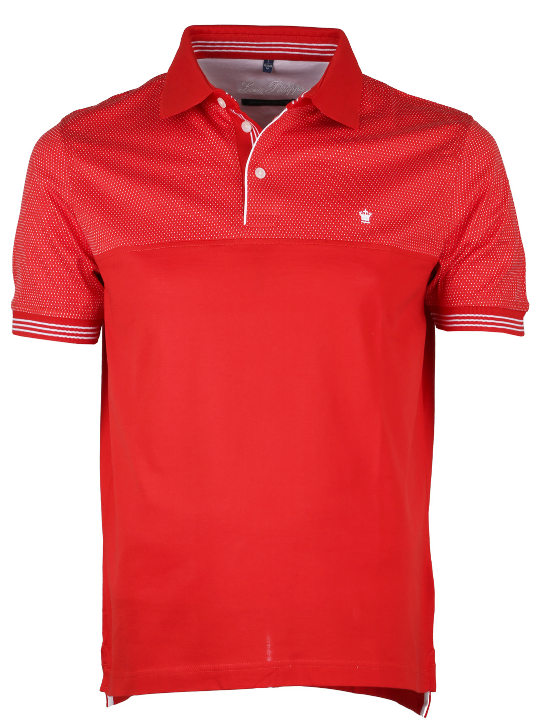 Louis Philippe men slim fit cotton plain red T-shirt - G3-MTS1381 | www.semadata.org