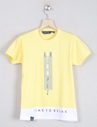 99 Balloon light yellow printed t-shirt