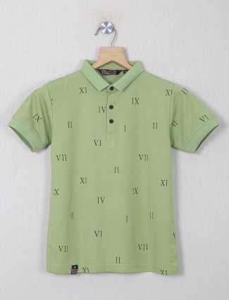 99 Balloon olive green printed t-shirt