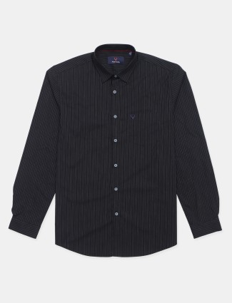 Allen Solly casual shirt in black stripe