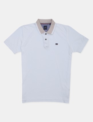 Arrow white cotton polo t-shirt
