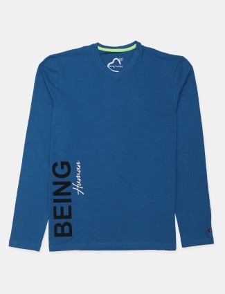 Being Human blue hued printed t-shirt