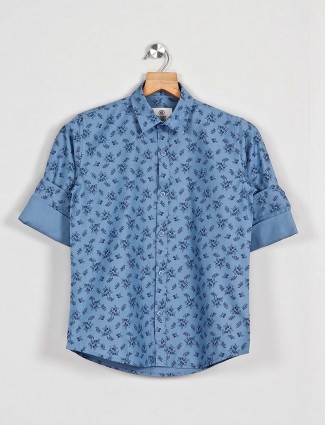 Blazo blue printed latest shirt