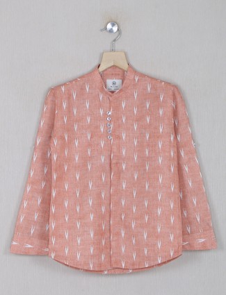 Blazo cotton printed onion pink shirt