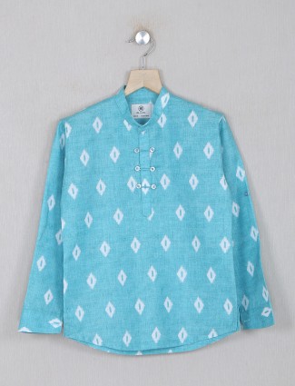 Blazo printed aqua casual shirt