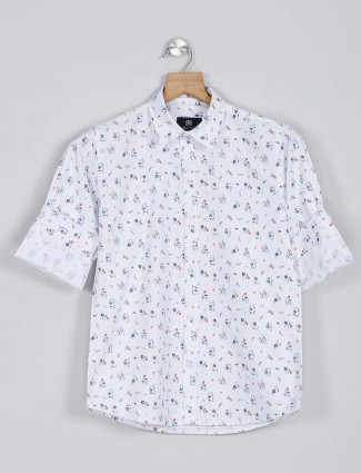 Blazo white printed latest shirt