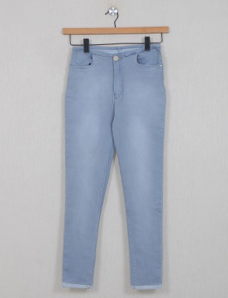 Boom stone blue casual wear denim jeans for women