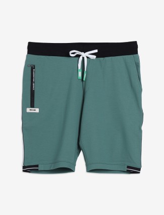 CHOPSTICK green cotton shorts