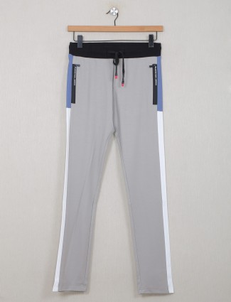 Chopstick grey elasticated pattern comfortable track pant